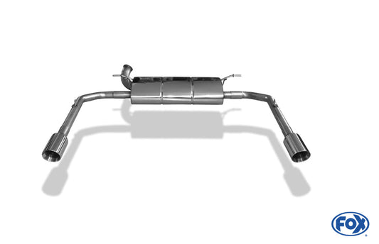 Renault Laguna III Coupe Endschalldämpfer Ausgang rechts/links - 1x90 Typ 25 rechts/links