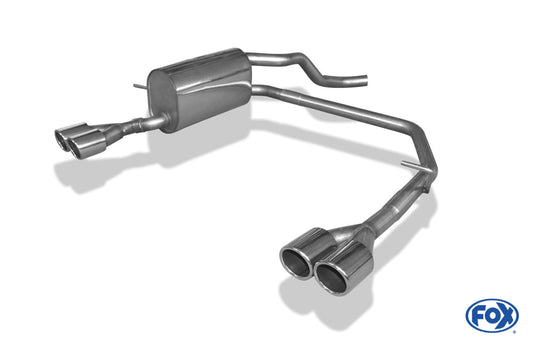 Renault Captur Endschalldämpfer Ausgang rechts/links - 2x76 Typ 16 rechts/links