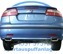 Saab 9-3 - YS3 Limousine/ Cabriolet Endschalldämpfer rechts/links - 150x70 Typ 53 rechts/links