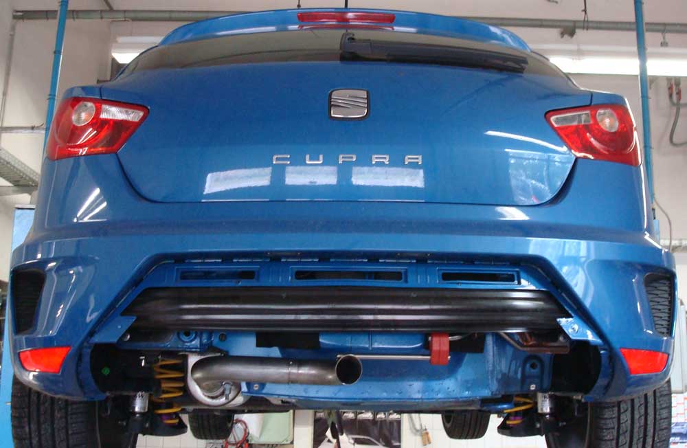 Seat Ibiza 6J - Cupra Endschalldämpfer - 1x55 Typ 10 (nicht sichtbar)