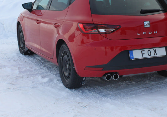 Seat Leon 5F - Starre Hinterachse Endschalldämpfer einseitig - 2x80 Typ 16