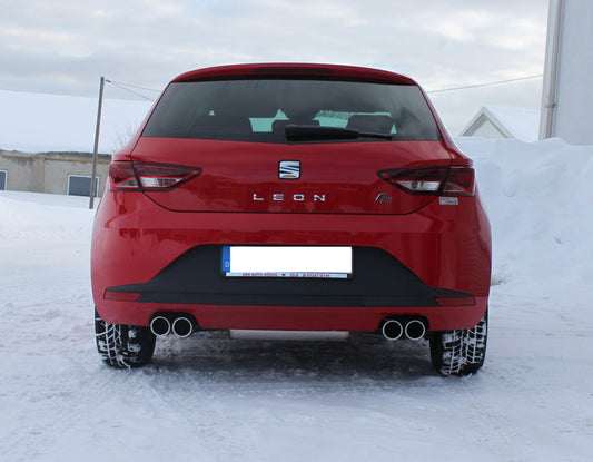 Seat Leon 5F - Starre Hinterachse Endschalldämpfer Ausgang rechts/links - 2x80 Typ 16 rechts/links