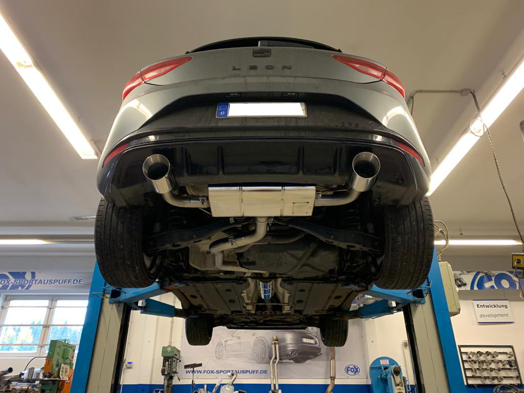 Seat Leon 5F - Einzelradaufhängung Endschalldämpfer Ausgang rechts/links - 1x100 Typ 25 rechts/links passend für Rieger Stoßstange