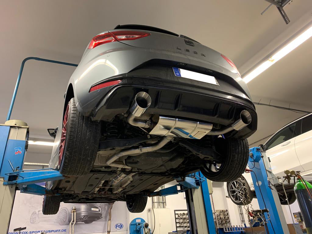Seat Leon 5F - Einzelradaufhängung Endschalldämpfer Ausgang rechts/links - 1x100 Typ 25 rechts/links passend für Rieger Stoßstange