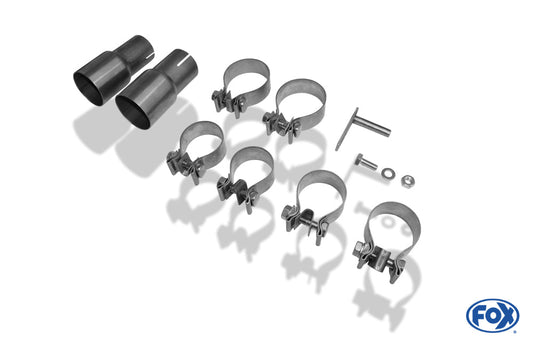 Seat Leon 5F - Einzelradaufhängung Endschalldämpfer Ausgang rechts/links - 2x80 Typ 16 rechts/links