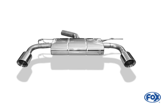 Seat Leon 5F Endschalldämpfer rechts/links - 1x100 Typ 25 rechts/links für Rieger Stoßstange (Art. Nr. 00088089)