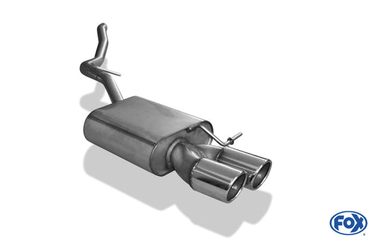 Seat Leon 5F ST - Starre Hinterachse Endschalldämpfer - 2x90 Typ 16