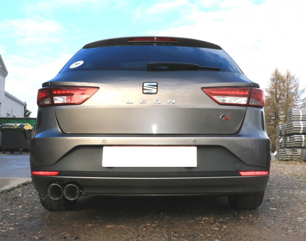 Seat Leon 5F ST - Starre Hinterachse Endschalldämpfer - 2x90 Typ 25