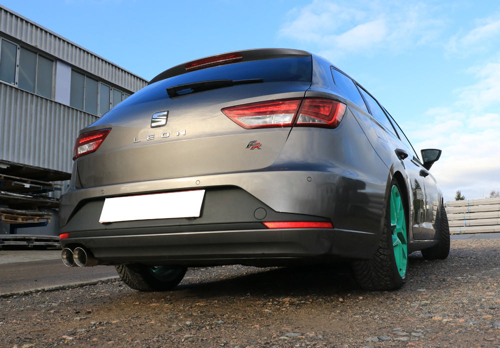 Seat Leon 5F ST - Starre Hinterachse Endschalldämpfer - 2x90 Typ 25
