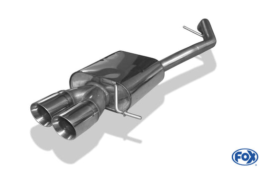 Seat Leon 5F ST - Starre Hinterachse Endschalldämpfer - 2x90 Typ 25