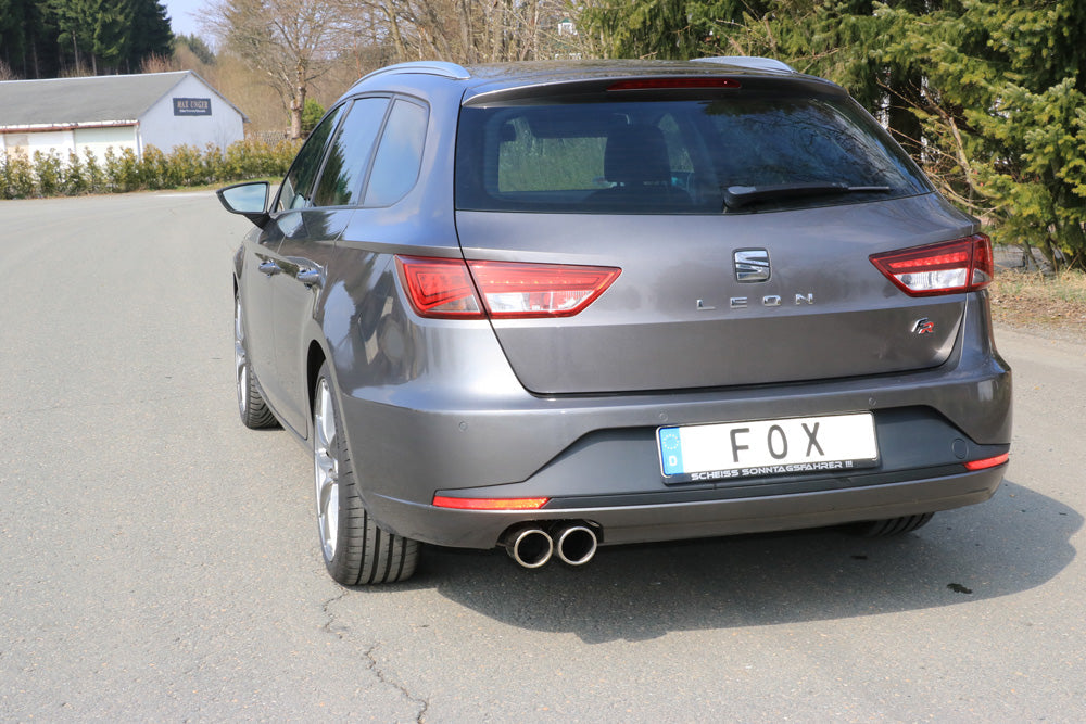 Seat Leon 5F ST - Einzelradaufhängung Endschalldämpfer - 2x90 Typ 16