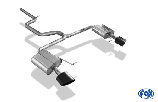 Seat Leon 5F ST - Cupra 290 mit OPF Halbanlage ab OPF Ausgang rechts/links - 160x90 Typ 38 rechts/links Schwarz