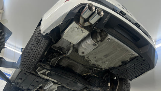 FOX Seat Leon 5F ST - Starre Hinterachse Endschalldämpfer und Vorschalldämpfer - 2x90 Typ 16