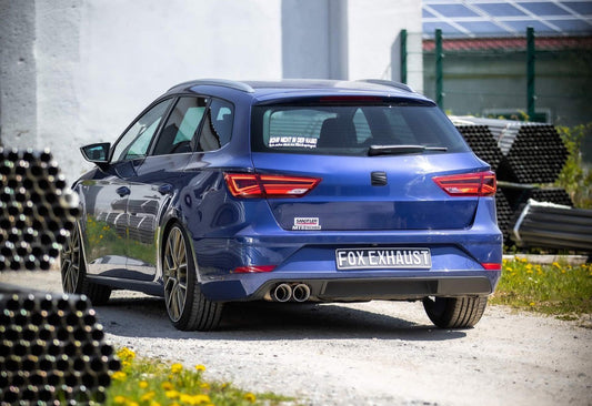 FOX Seat Leon 5F ST - Starre Hinterachse Endschalldämpfer - 2x90 Typ 25