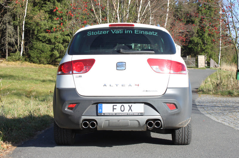 Seat Altea XL 5P - 4x4 Endschalldämpfer quer Ausgang rechts/links - 2x76 Typ 16 rechts/links