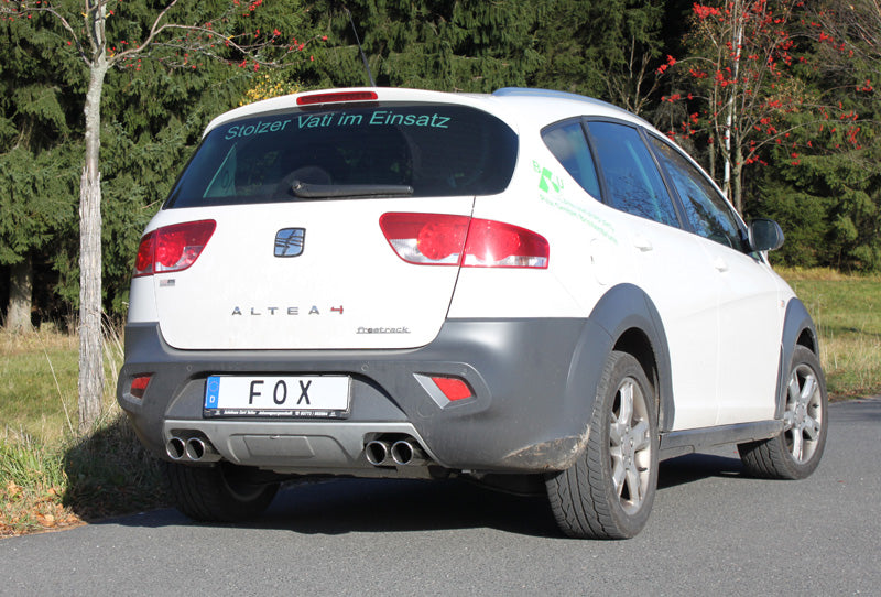 Seat Altea XL 5P - 4x4 Endschalldämpfer quer Ausgang rechts/links - 2x76 Typ 16 rechts/links