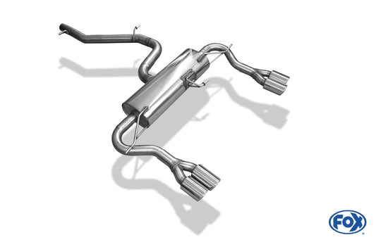 Seat Altea XL 5P - 4x4 Endschalldämpfer quer Ausgang rechts/links - 2x76 Typ 16 rechts/links