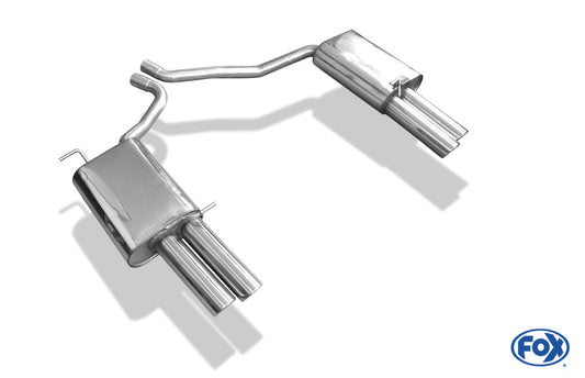 Seat Exeo 3R/ 3R ST - 2,0l TFSI Endschalldämpfer rechts/links zweiflutig - 2x76 Typ 17 rechts/links