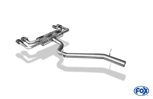 FOX Cupra Ateca/ Seat Ateca Cupra 4x4 - 5FP Halbanlage ab Kat - 2x106x71 Typ 32 rechts/links Anthrazit - mit 2 elektronischen Klappen