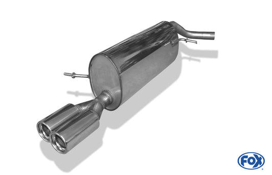 Skoda Fabia RS 5J Limousine Endschalldämpfer - 2x76 Typ 13