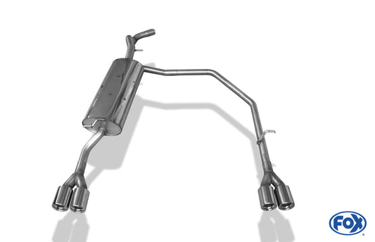 VW Bora 1J/ Bora Variant 1J Endschalldämpfer Ausgang rechts/links - 2x76 Typ 13 rechts/links