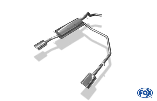 VW Golf IV Variant Endschalldämpfer Ausgang rechts/links - 135x80 Typ 53 rechts/links