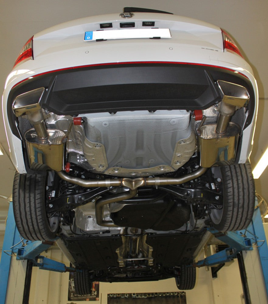 Skoda Octavia 5E RS - TSI mit und ohne OPF Endschalldämpfer rechts/links - Austritt der Endrohre in den originalen Endrohren