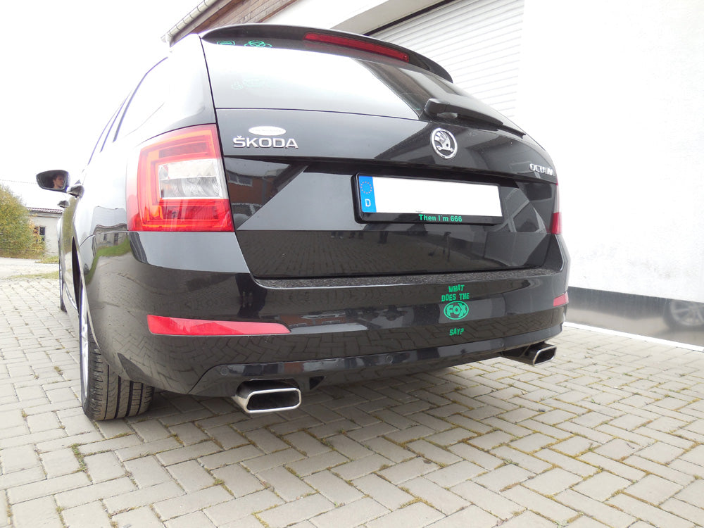 Skoda Octavia 5E Endschalldämpfer rechts/links - 145x65 Typ 59 rechts/links