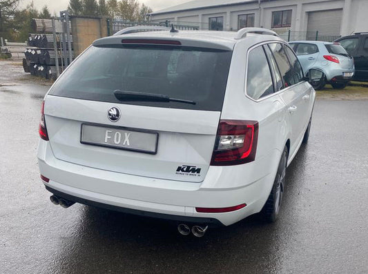 FOX Skoda Octavia 5E - 2,0l 140kW Endschalldämpfer rechts/links - 2x76 Typ 25 rechts/links