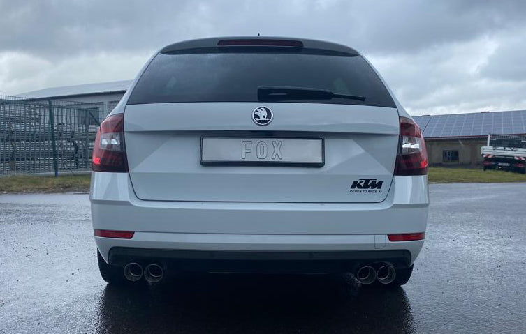 FOX Skoda Octavia 5E - 2,0l 140kW Endschalldämpfer rechts/links - 2x76 Typ 25 rechts/links