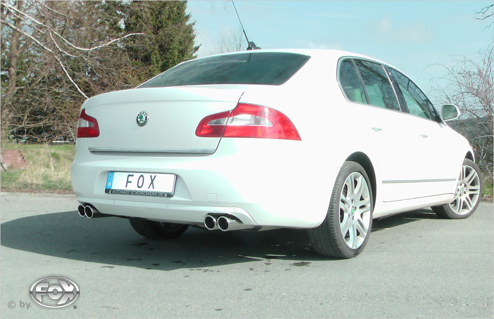 Skoda Superb 3T Frontantrieb Endschalldämpfer rechts/links - 2x80 Typ 16 rechts/links