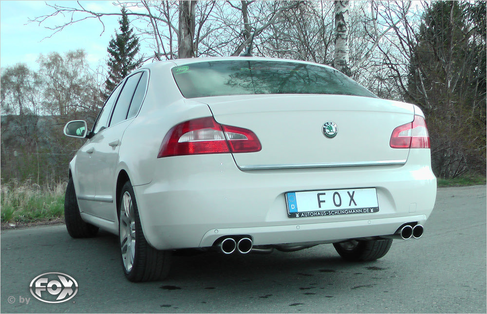 Skoda Superb 3T Frontantrieb Endschalldämpfer rechts/links - 2x80 Typ 16 rechts/links