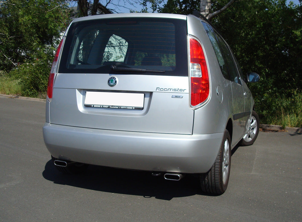 Skoda Roomster 5J Endschalldämpfer rechts/links - 130x50 Typ 52 rechts/links