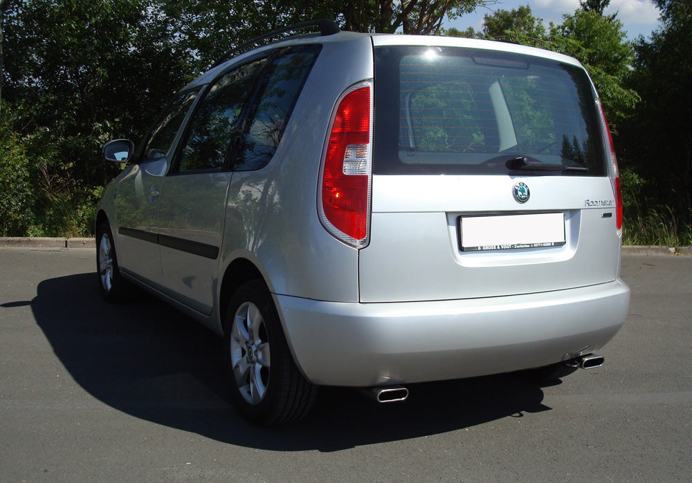 Skoda Roomster 5J Endschalldämpfer rechts/links - 130x50 Typ 52 rechts/links