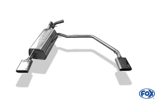 Skoda Roomster 5J Endschalldämpfer rechts/links - 130x50 Typ 52 rechts/links