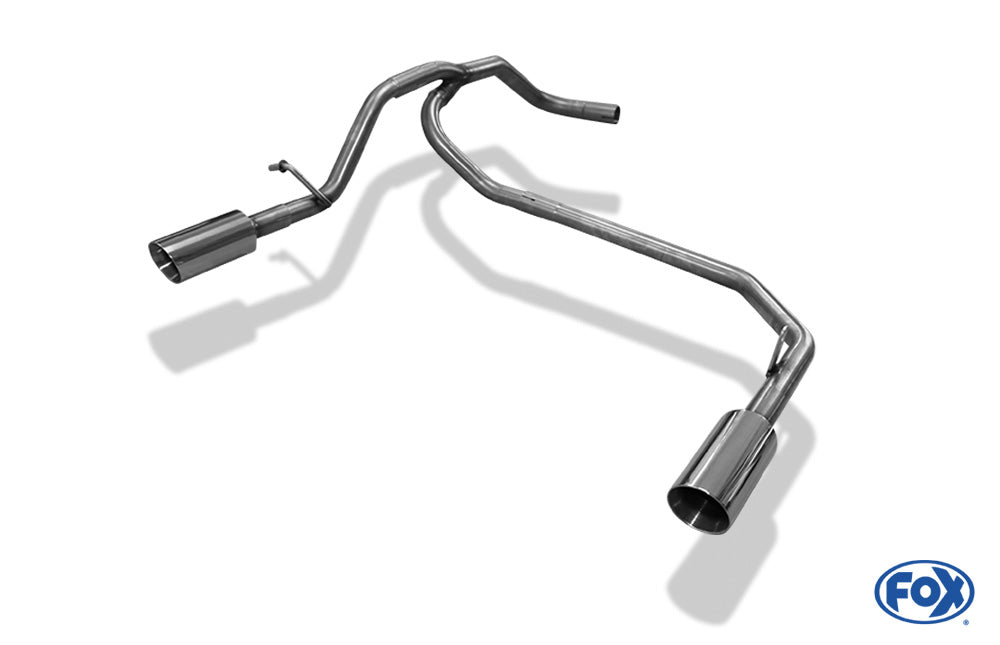 Seat Mii/ Skoda Citigo/ VW UP Endrohrsystem rechts/links passend auf originalen oder FOX-Endschalldämpfer - 1x80 Typ 25 rechts/links