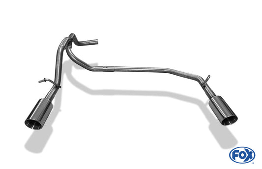 Seat Mii/ Skoda Citigo/ VW UP Endrohrsystem rechts/links passend auf originalen oder FOX-Endschalldämpfer - 1x80 Typ 25 rechts/links