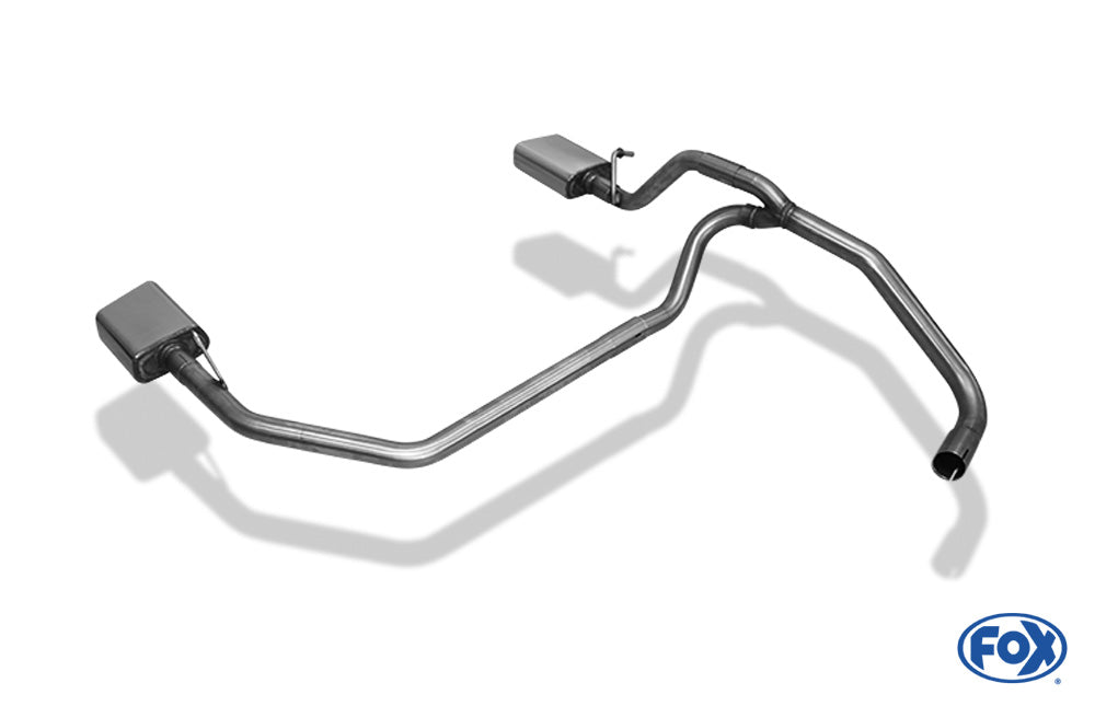 Seat Mii/ Skoda Citigo/ VW UP Endrohrsystem rechts/links passend auf originalen oder FOX-Endschalldämpfer - 145x65 Typ 59 rechts/links