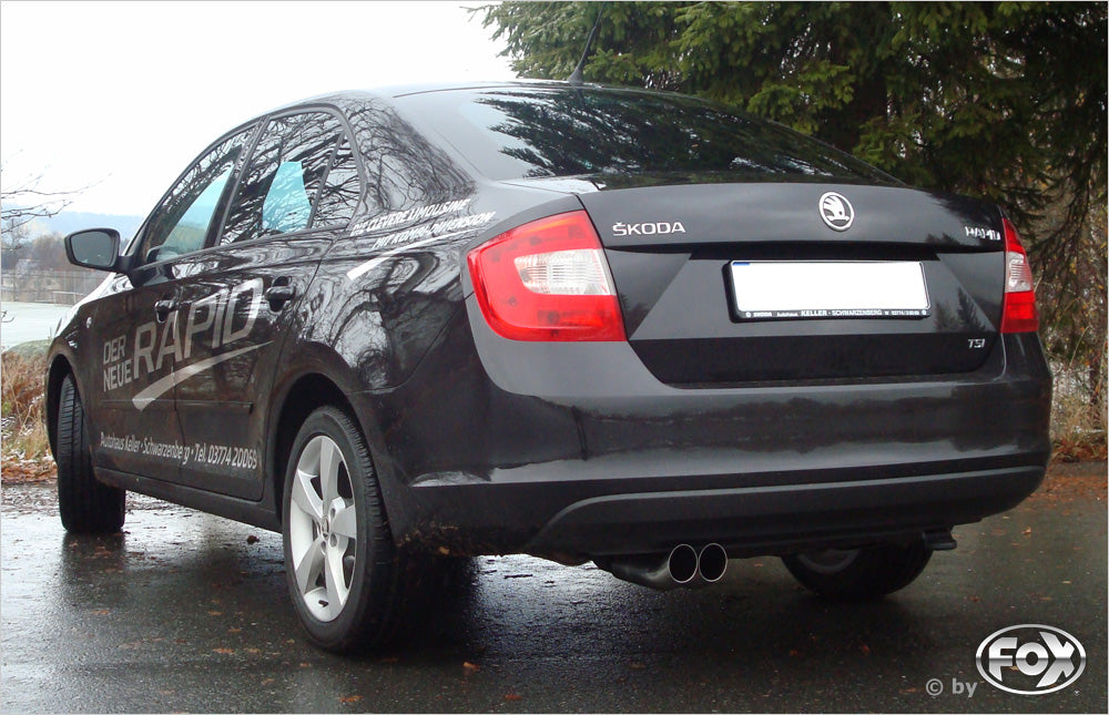 Skoda Rapid Limousine Endschalldämpfer - 2x76 Typ 18