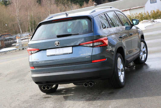 Skoda Kodiaq 4x4 Endschalldämpfer quer - 2x80 Typ 25 rechts/links - Endrohre unter der Stoßstange