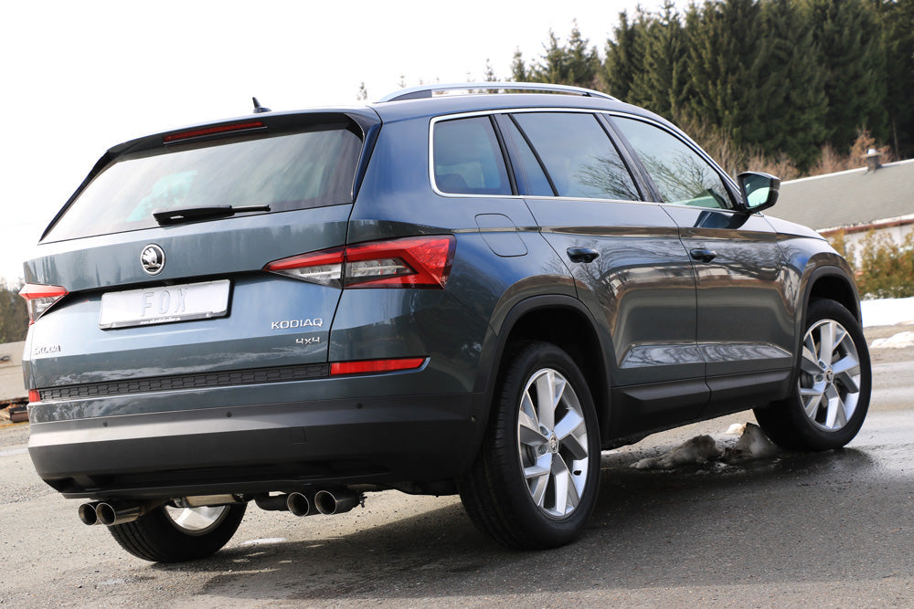 Skoda Kodiaq 4x4 Endschalldämpfer quer - 2x80 Typ 25 rechts/links - Endrohre unter der Stoßstange