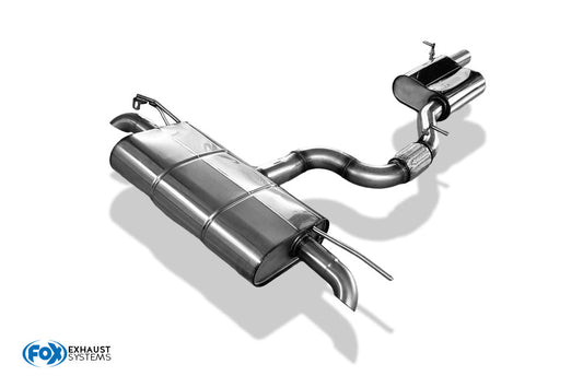FOX Skoda Karoq 4x4 Endschalldämpfer Ausgang rechts/links mit Vorschalldämpfer