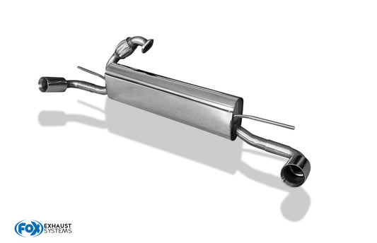 FOX Smart Fortwo Coupe 451 Endschalldämpfer quer Ausgang rechts/links inkl. Flexstück - 1x70 Typ 24 rechts/links