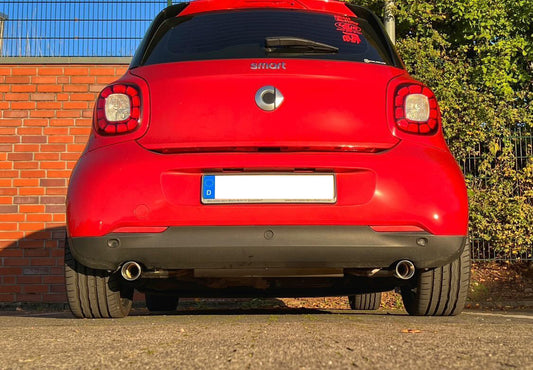 FOX Smart Forfour 453 Endschalldämpfer quer Ausgang rechts/links inkl. Flexstück - 1x70 Typ 24 rechts/links