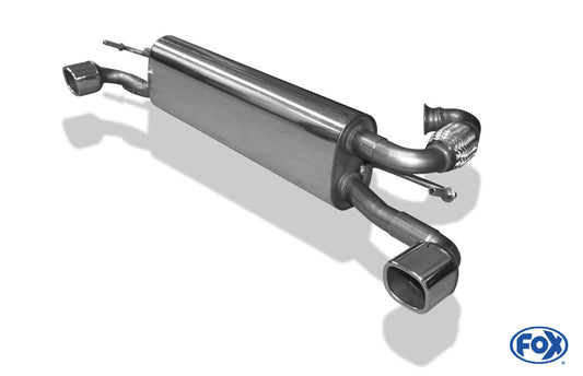 Smart Fortwo 453 Endschalldämpfer quer Ausgang rechts/links inkl. Flexstück - 78x75 Typ 70 rechts/links