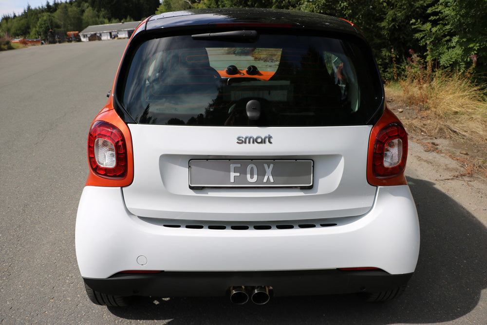 Smart Fortwo 453 Endschalldämpfer Ausgang mittig - 2x80 Typ 14