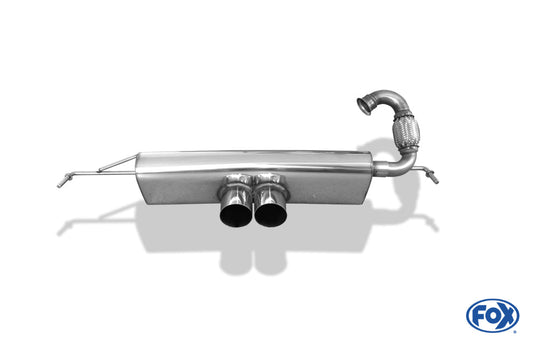 Smart Forfour 453 Endschalldämpfer Ausgang mittig - 2x80 Typ 14