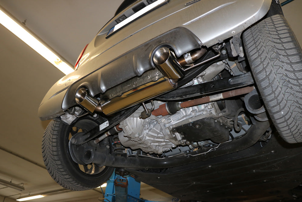 Smart Forfour 453 Brabus Endschalldämpfer quer Ausgang rechts/links inkl. Flexstück - 1x100 Typ 25 rechts/links