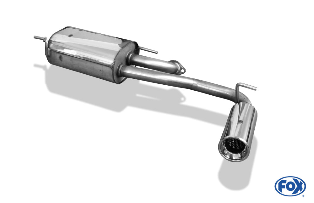 Subaru Justy II für Modelle mit lackierter Stoßstange Endschalldämpfer quer - 1x90 Typ 13