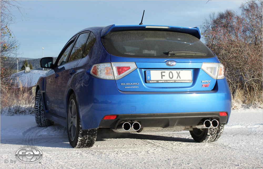 Subaru Impreza GRF 4x4 - WRX Endschalldämpfer quer Ausgang rechts/links - 2x100 Typ 12 rechts/links
